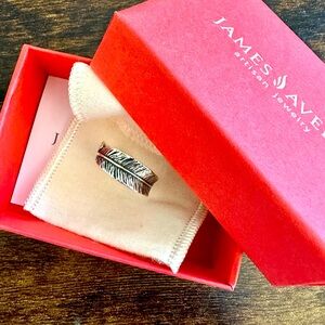 - *Retired* James Avery Birds of a Feather sterling silver ring, sz 8
